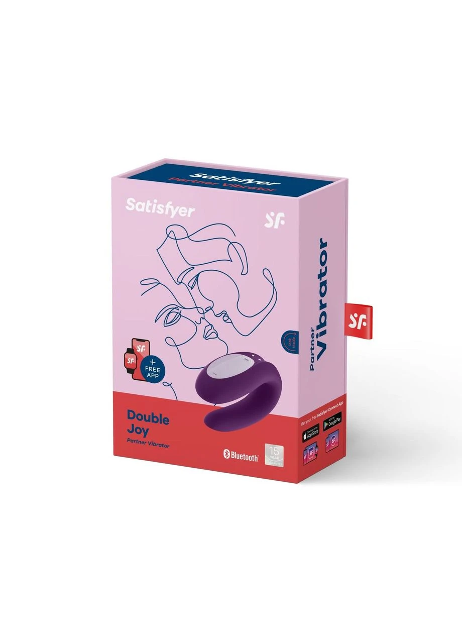 Смартвибратор для двух Double Joy Violet (7,5*3 см) Satisfyer (315014852)