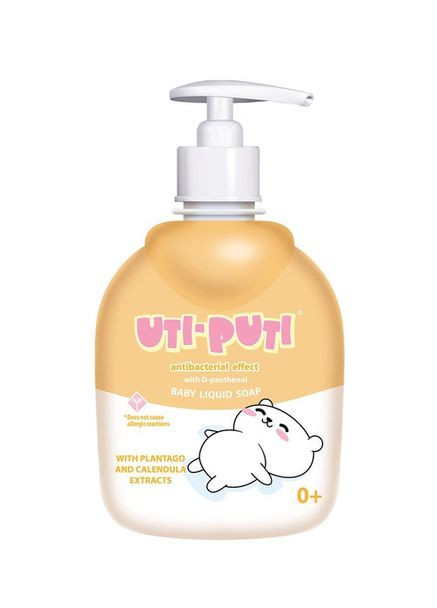 Ути-Пути мыло жидкое 300г с экстрактом подорожника и календулы Uti-puti (362347269)