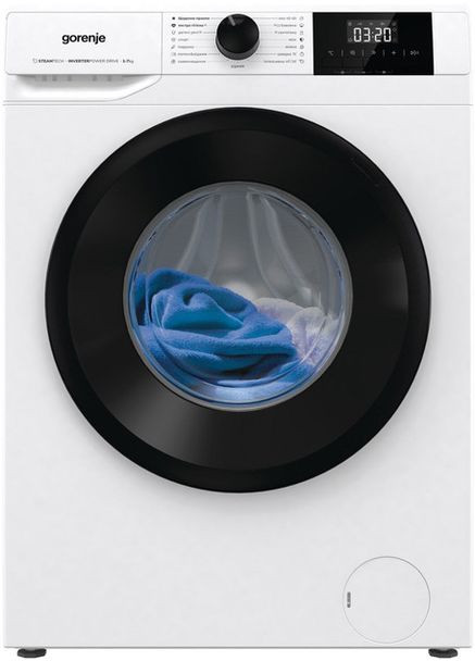 Пральна машина W3NGPI72SBS фронтальна, 7кг, 1200, A++, 43.5см, дисплей, пар, інвертор, Gorenje (364275294)