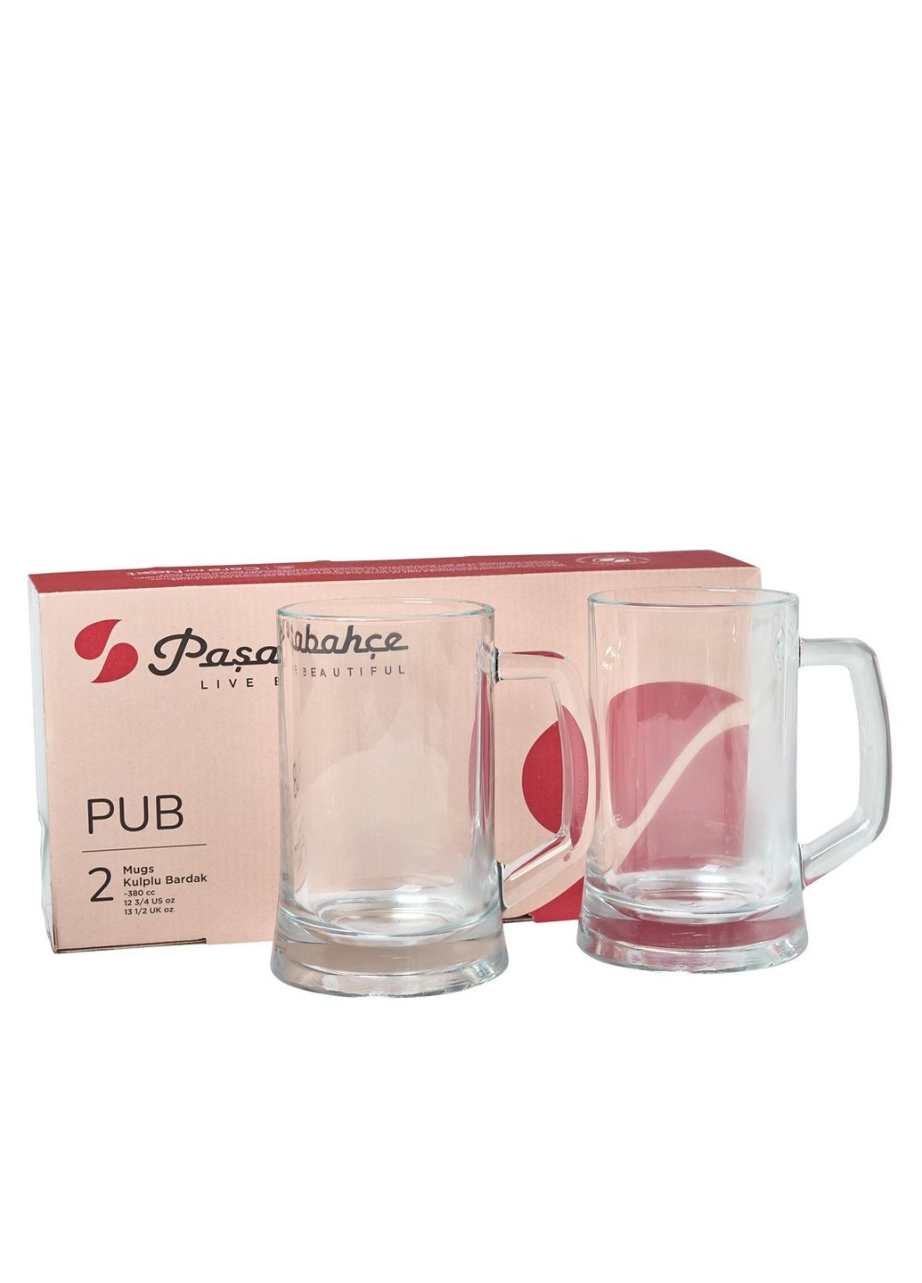 Кухоль для пива Pub 380 мл, набір 2 шт Pasabahce (333143230)
