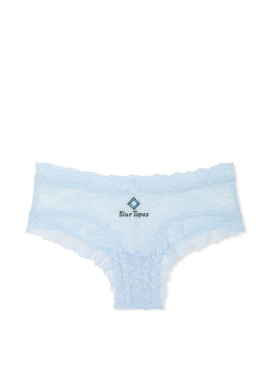 Жіночі трусики Posey Lace Cheeky XS блакитні Victoria's Secret (363052174)