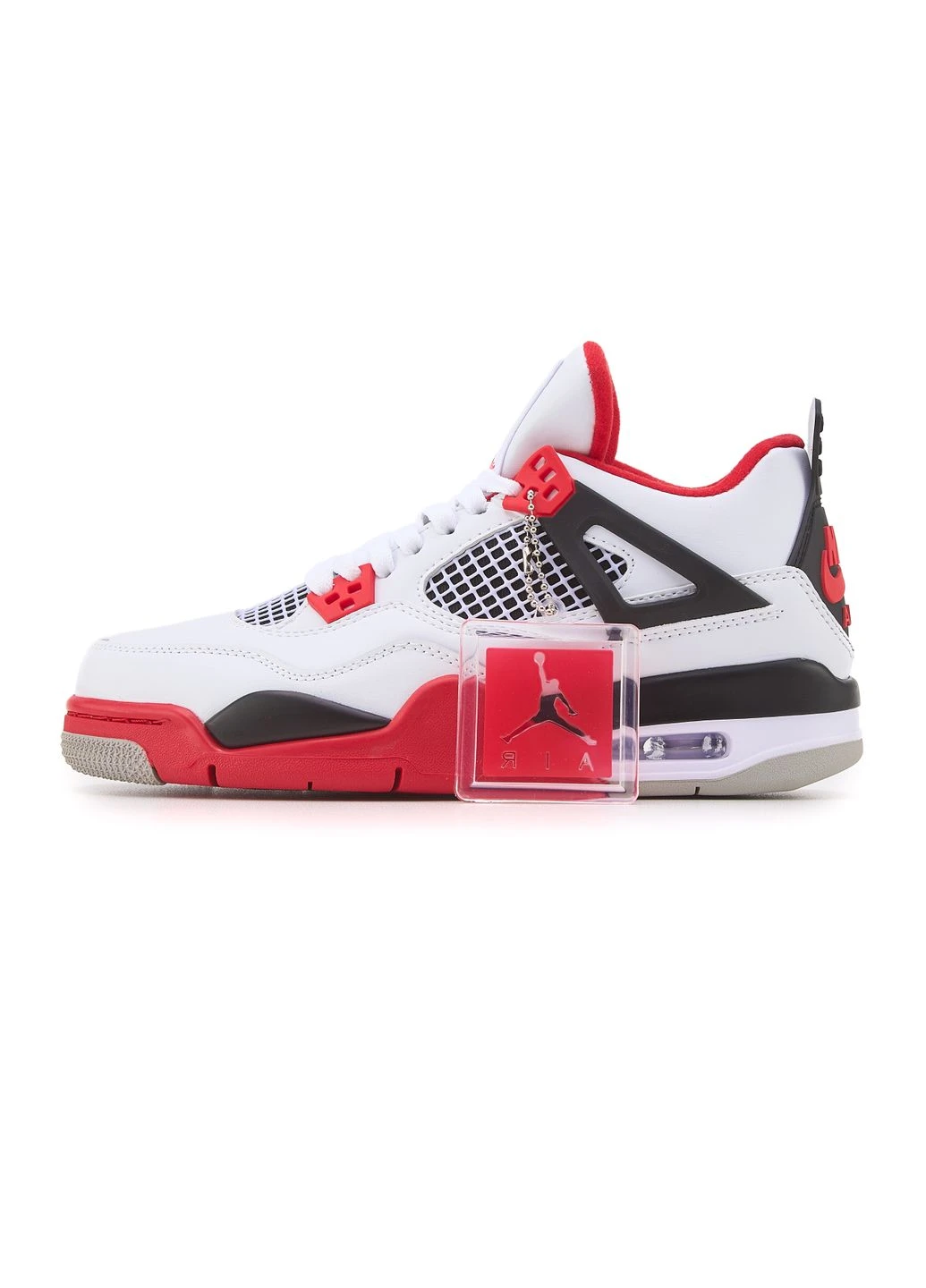 Красные летние кроссовки nike air jordan 4 retro fire red найк аир джордан No Brand