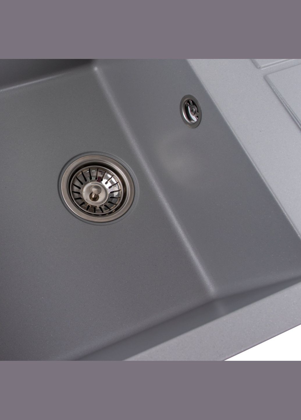 Гранитная мойка для кухни SELENA 7950 матовая Серый металлик Valeso (357494638)
