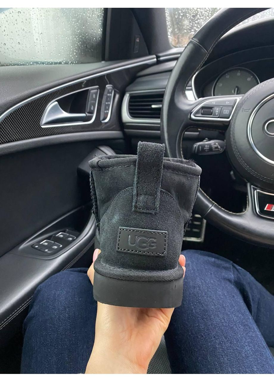 Уггі Чоловічі UGG Ultra Mini Black (Замша) (366197005)