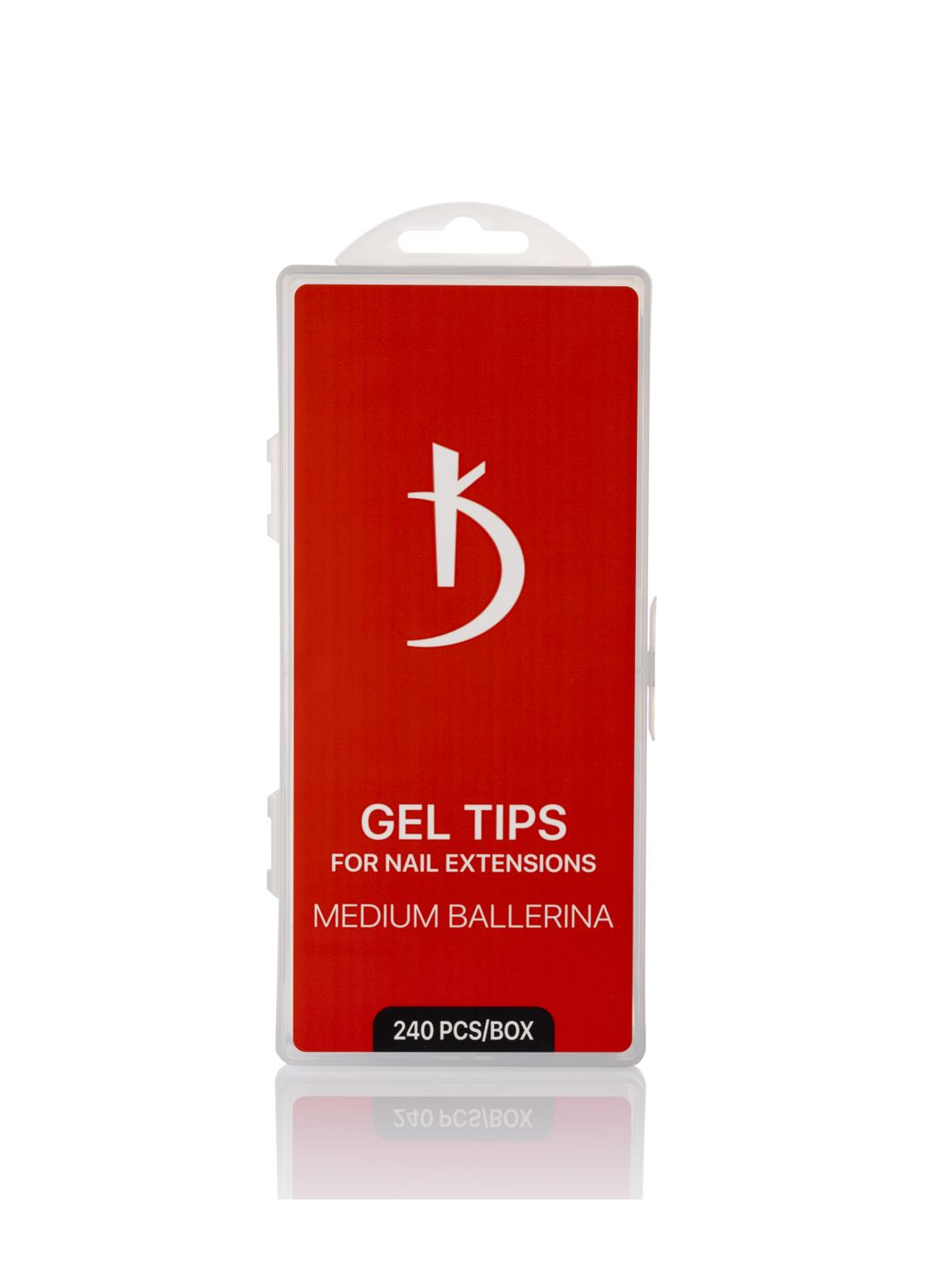 Гелевые типсы для наращивания балерина 24 штук MEDIUM BALLERINA Kodi Professional Балерина (346125103)