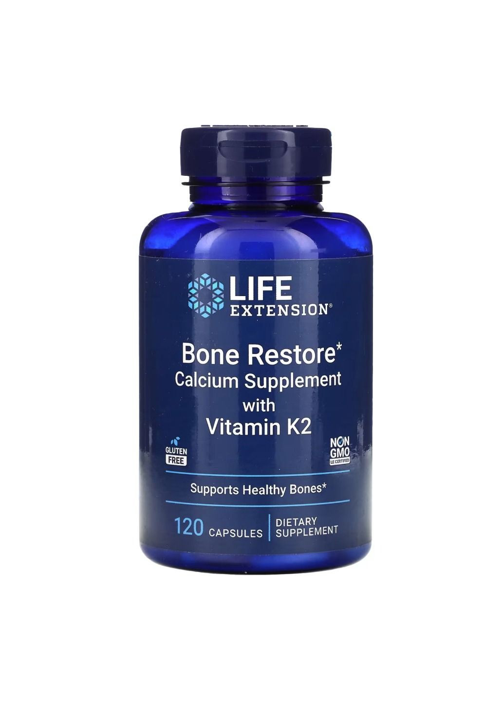 Добавка Bone Restore with Vitamin K2 - 120 caps Life Extension (285787792)