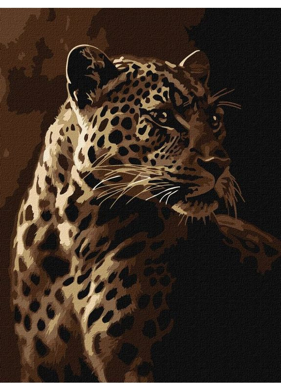 Картина за номерами Леопард на полюванні ©art_selena_ua 30x40 KHO6670 Ідейка (369497903)