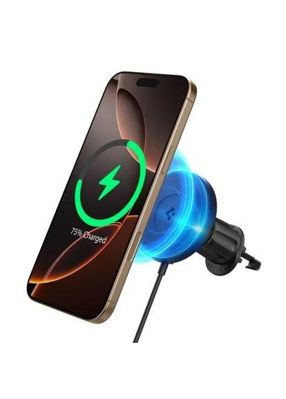 Бездротова автомобільна зарядка OneTap Pro 4 MagSafe Car Mount Charger Wireless / AirVent Hook (ACP08543) Spigen (402491802)