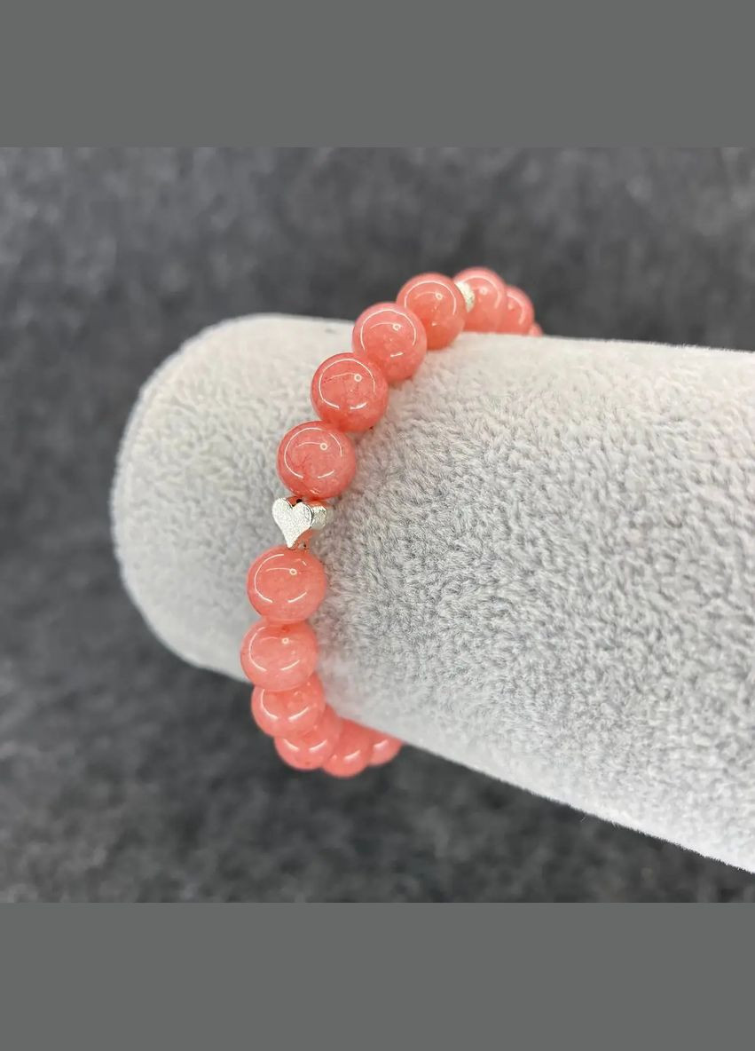 Браслет натуральный камень Турмалин розовый+Жемчуг d-8мм L-18см No Brand браслет (301651263)