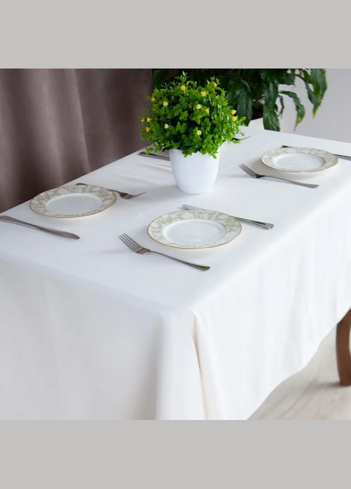 Скатертина водовідштовхувальна Aquastop Snowy С-04223-30314 120х150 см снігова ТЕП (364499194)