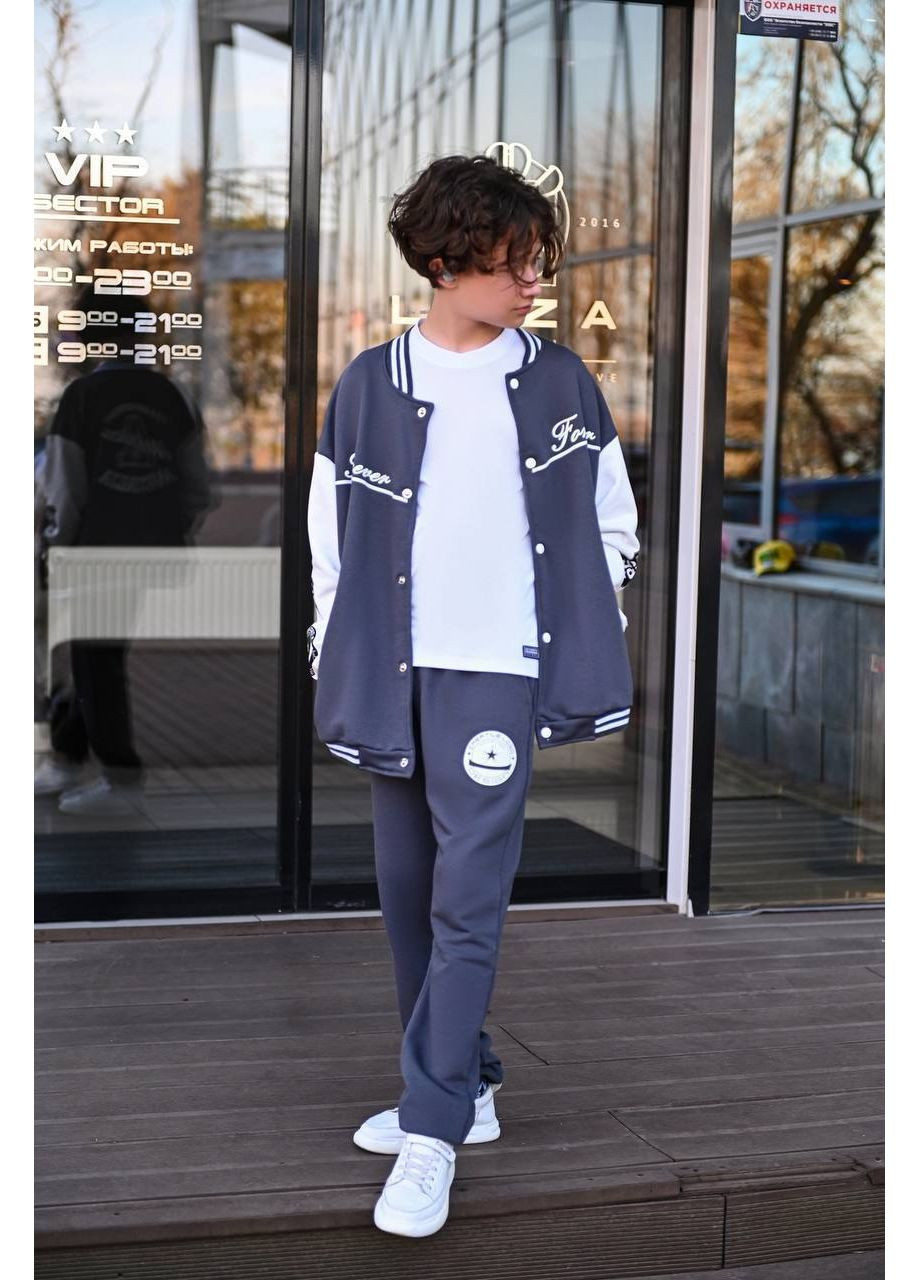 Підлітковий костюм з бомбером оверсайз ЗАМІРИ В ОПИСІ Vione (370284873)