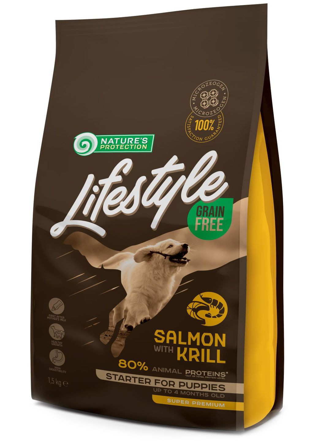 Сухой беззерновой корм для щенков Lifestyle Grain Free Salmon with krill Starter For Nature's Protection (364787269)