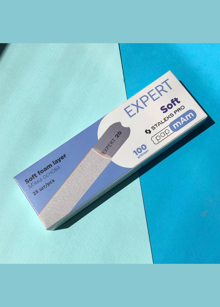 Сменные файлы белые мягкие papmAm 100грит EXPERT 20 25 шт. Staleks PRO (361137556)