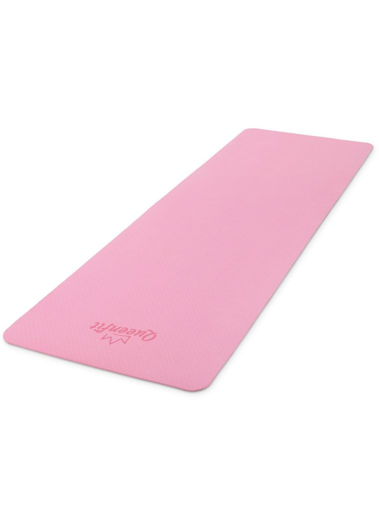 Коврик (мат) для фитнеса и йоги Premium TPE 0,5см розовый Queenfit (303126882)