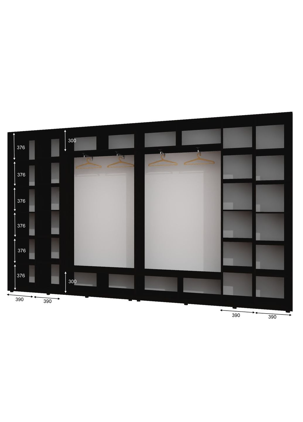 Шкаф-купе четырехдверный 420*45*220 Венге магия 2 ДСП/2 Зеркала с пескоструйным рисунком Алекса (360478275)