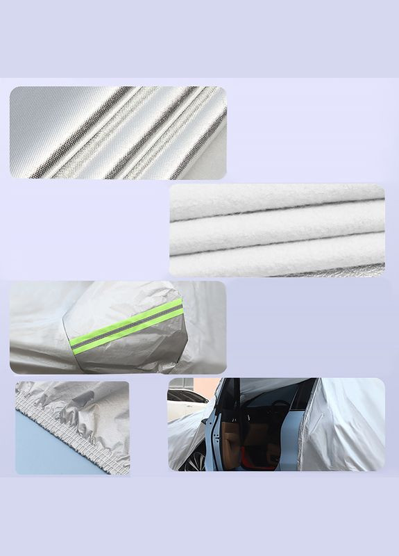 Захисний чохол-тент для авто Hatchback від снігу дощу сонця пилонепроникний 2 шт. Lesko (336205249)