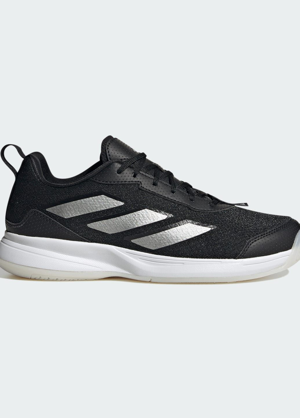 Чорні всесезонні кросівки для тенісу avaflash low adidas