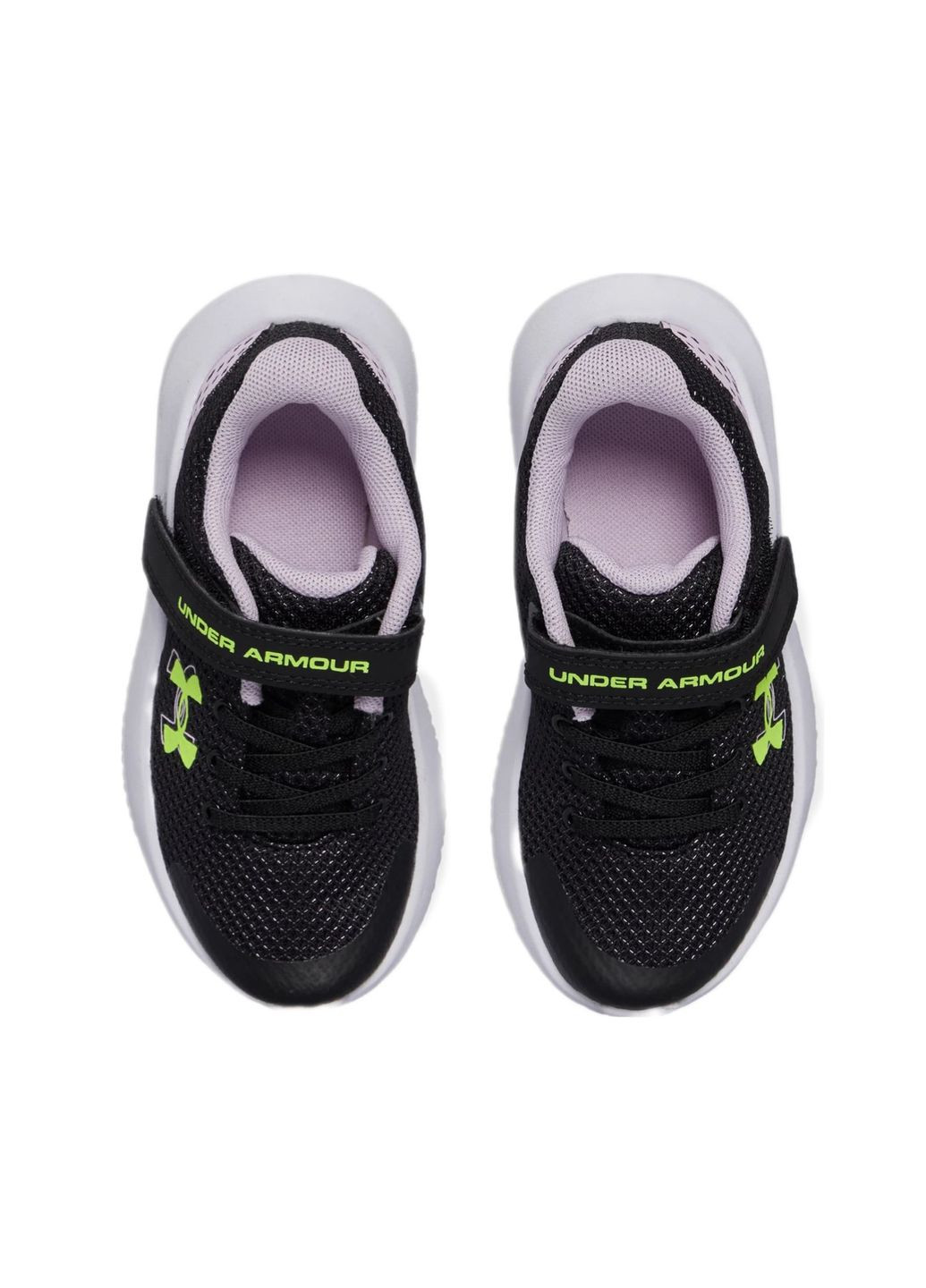 Черные всесезонные детские черные кроссовки ua gps surge 4 ac-blk Under Armour