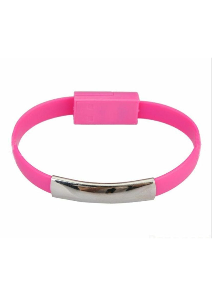 USB силіконовий браслет-кабель iPhone lightning для синхронізації, передання даних і заряджання телефона (pink) China (366874657)