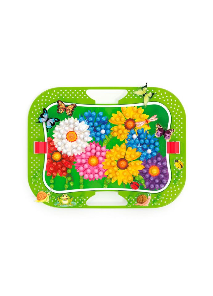 Творческий набор для занятий мозаикой 0968-Q, 300 фишек, 16 фигурок, доска Quercetti (362617305)