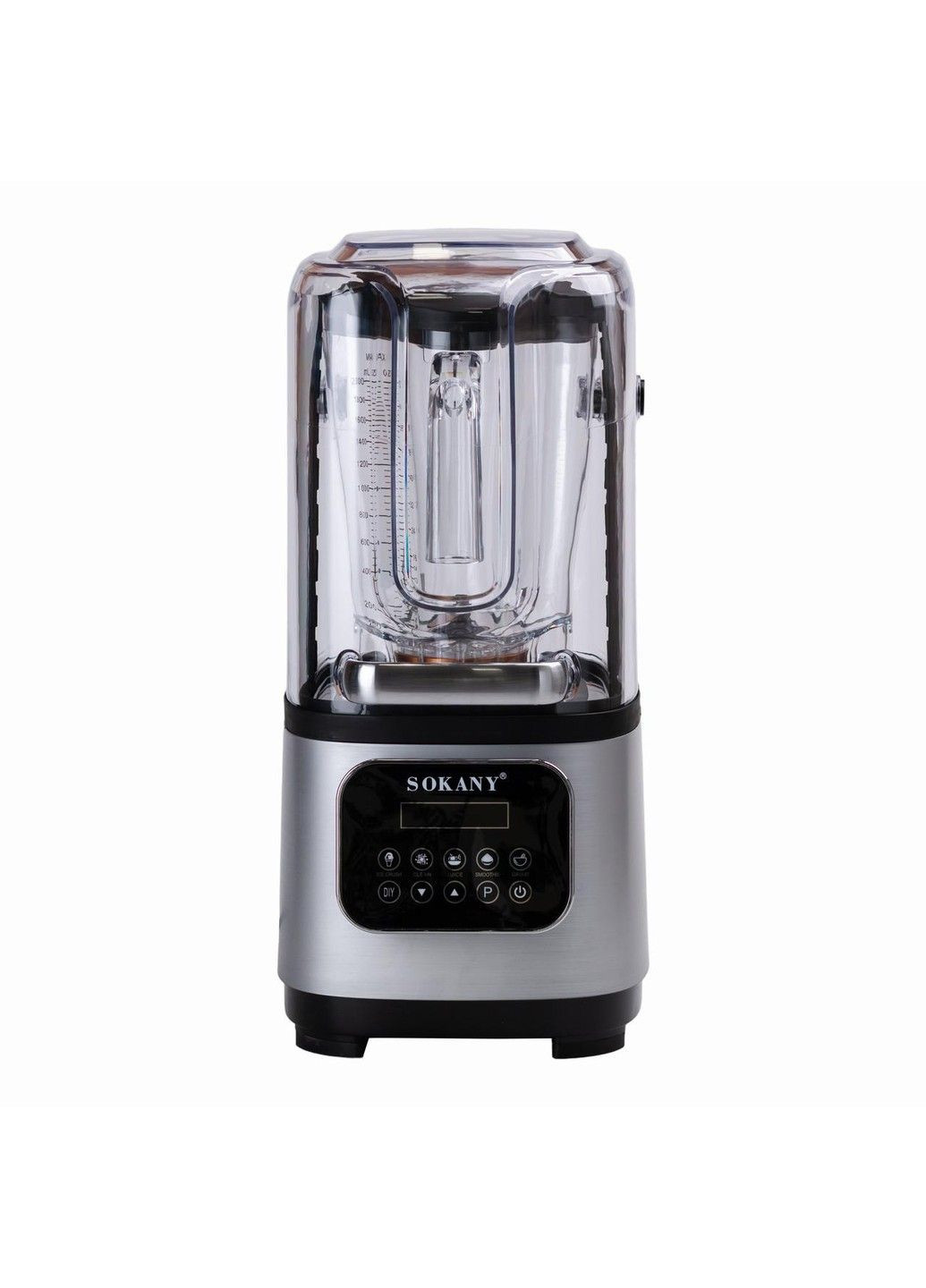 Блендер стационарный с чашей на 2 литра и звукоизоляцией 8000 Вт Sokany (333662500)