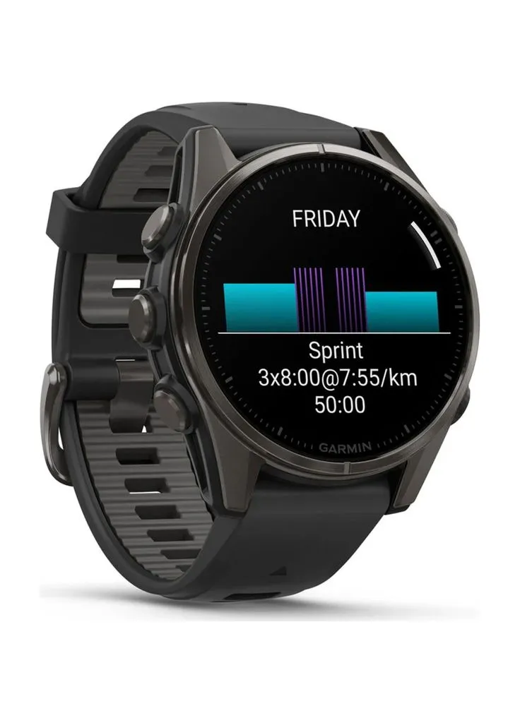 Смарт-часы fenix 8 43mm, AMOLED, Saph, CrbnGry Ti/Blk, Blk/PebblGryBnd, (m444855) Garmin fenix 8 43mm, AMOLED, Saph, CrbnGry Ti/Blk, Blk/Pe (366564086)