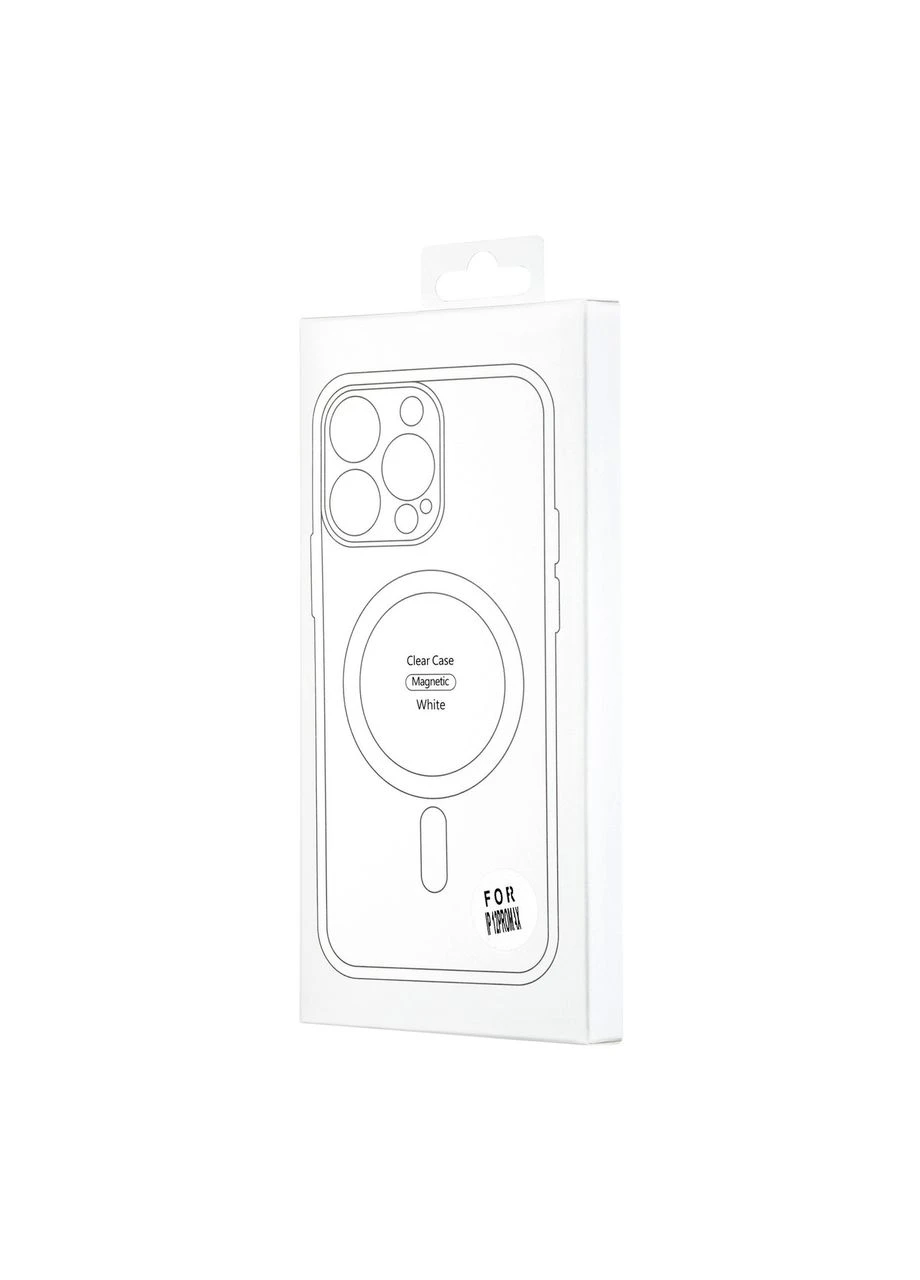 Чохол силіконовий Color Edge із захистом камери для iPhone 12 Pro Max MagSafe білий Case (370163983)