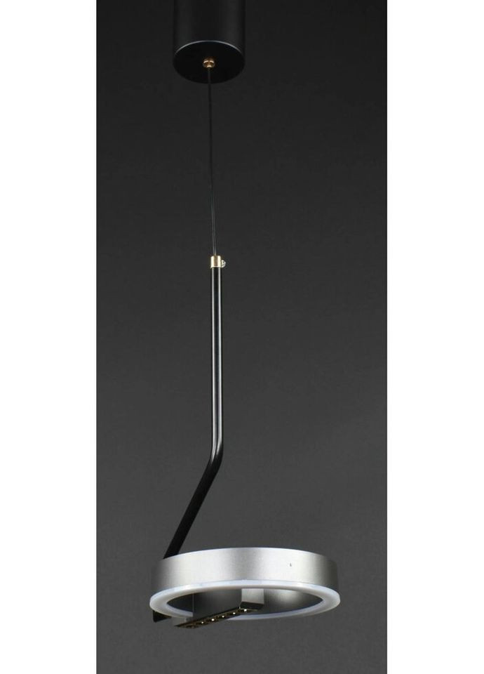 Люстра светодиодная подвесная LED светильник для квартиры на потолок лэд 27940 Черный 50-110х17х24 см. Sunnysky (324395984)