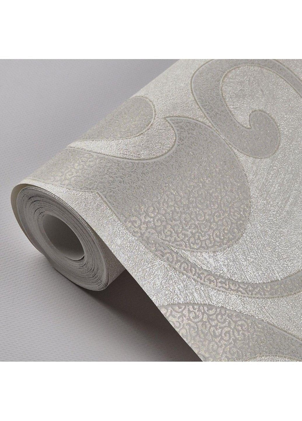 Шпалери вінілові на флізеліні 0.53 × 10.05 м 56809, сіро-бежеві — для спальні, вітальні, коридору MARBURG (368895804)