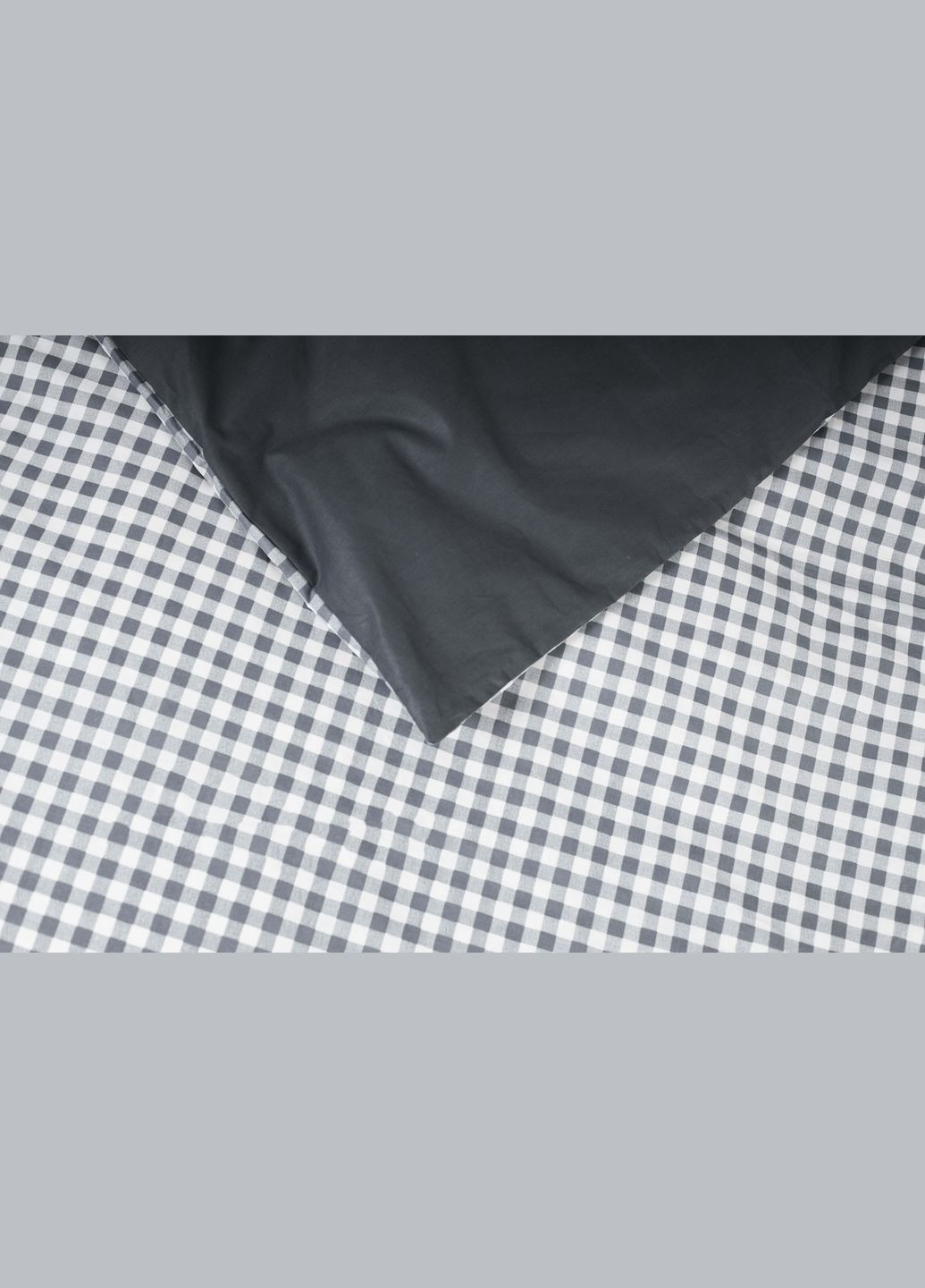 Комплект постельного белья семейный 160х220х2 наволочки 2х50х70 Ranforce Elite (MS-820000031) Moon&Star Gray Square (284416534)