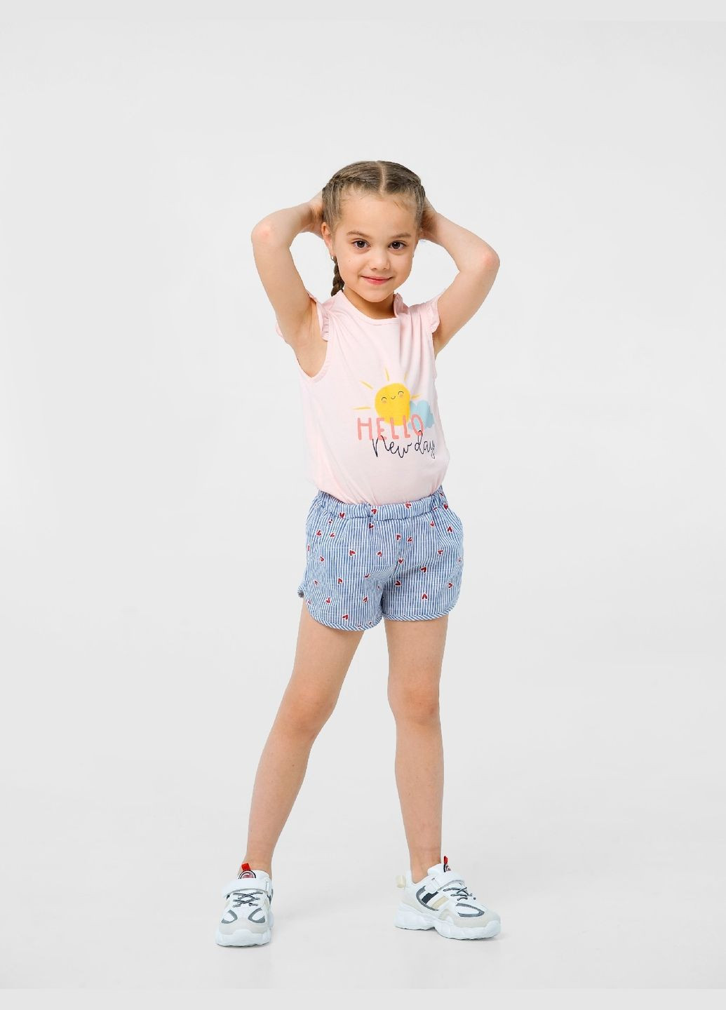 Зелена демісезонна майка, ситцеве літо, кулір, (110654) () 1218м/80-86/24, персиковий Smil