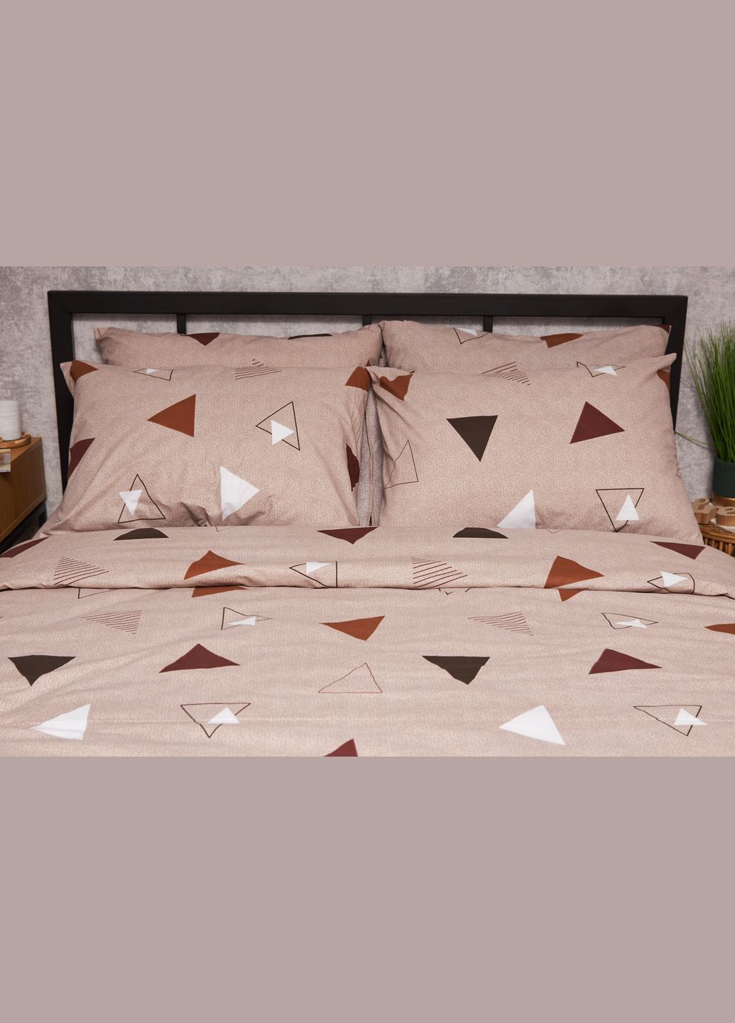 Комплект постільної білизни Бязь Gold Люкс «» King Size 220x240 наволочки 4х50х70 (MS-820005533) Moon&Star Delta (296909779)