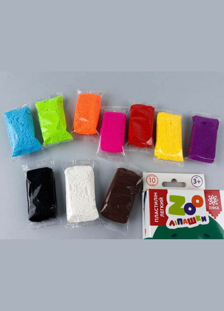 Пластилін легкий ZOOліпашки "Коала" ZIRKA 140215 (10 різнокольорових стіків по 6 г) Зірка (301835411)