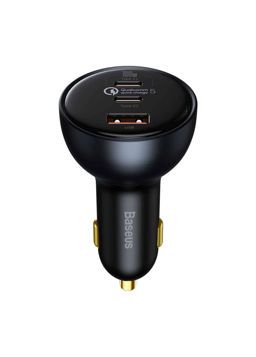 ОЗУ Qualcomm Quick Charge 5 Technology MultiPort Fast Charge Car Charger C+C+U 160W set Gray Baseus (300678386)
