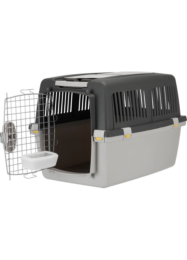 Переноска Gulliver 4 для собак до 18 кг пластиковая серая 52х51х72 см Trixie (362703110)