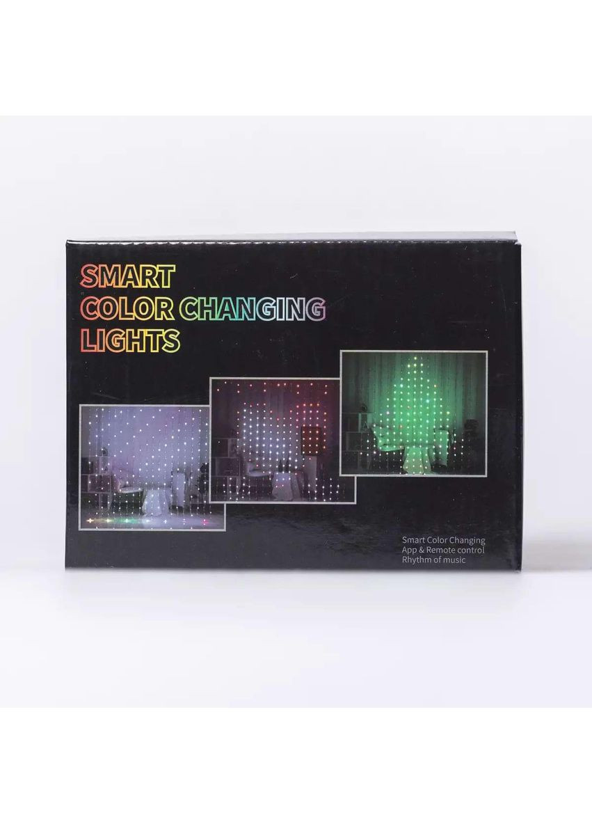 Умная гирлянда Smart штора 400 LED 3*3 м с управлением из смартфона, мультиколор W006SH Garlando (366963627)