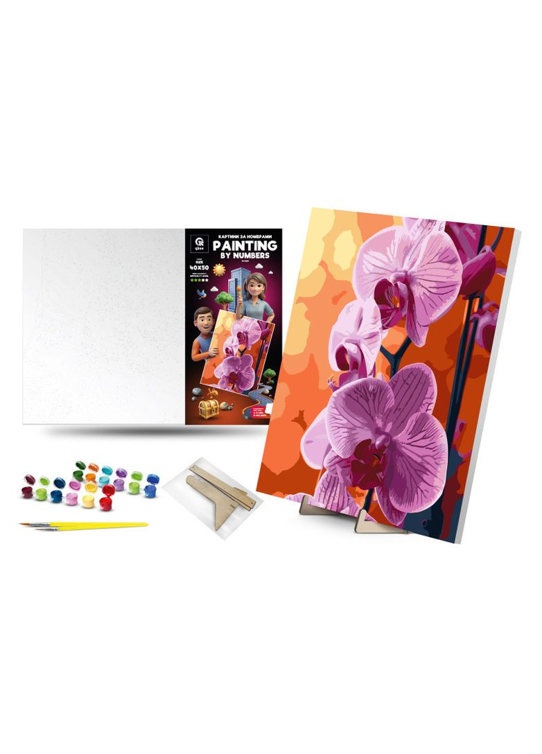 Картина по номерам QB900-030 "Орхидея" 40х50см qbee No Brand (362438232)