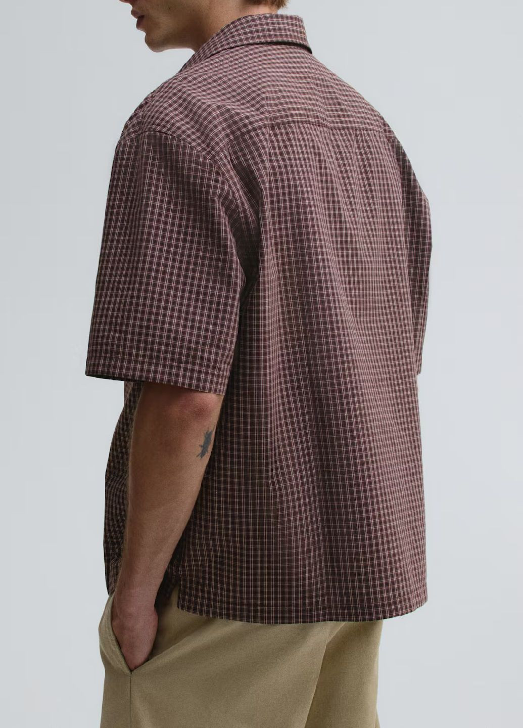 Коричневая кэжуал рубашка H&M