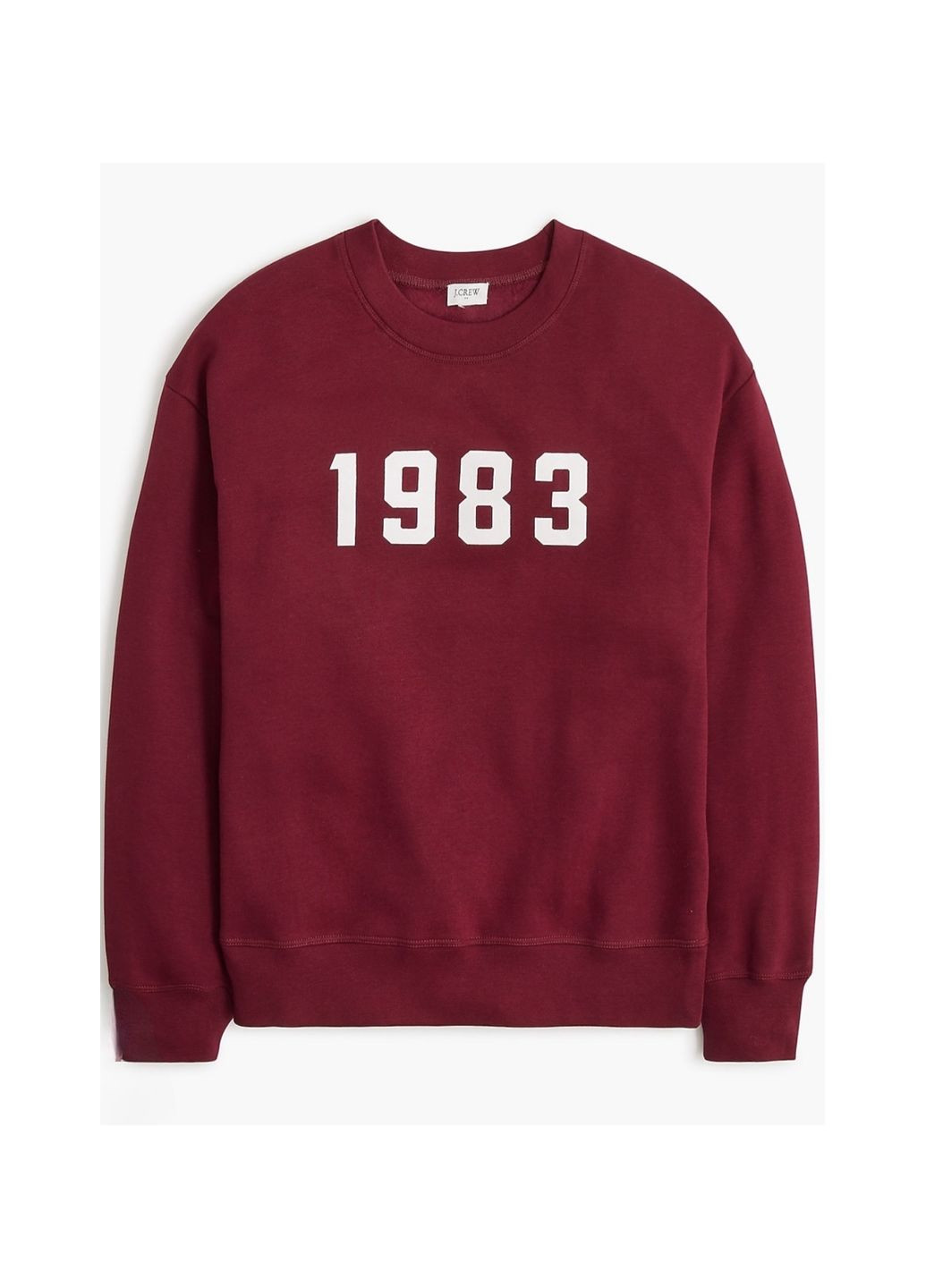 Бордовий світшот J.Crew однотонний (337358726)