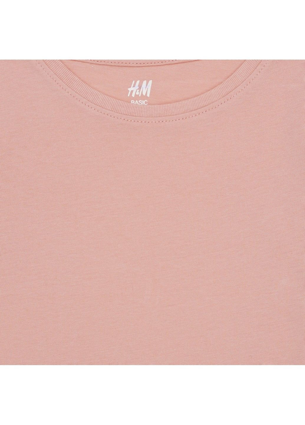Коралловая летняя футболка H&M