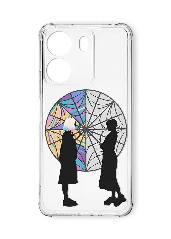 Чохол з потовщеними кутами на Xiaomi Redmi 13C:: Силуети. Венздей (принт 210) Creative (355403364)