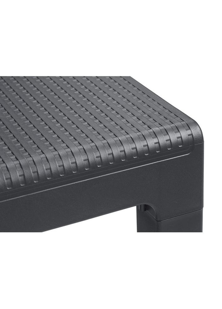 Комплект садових меблів Emily Balcony Set without cushions (без подушок) 2 крісла + 1 стіл графіт 247062 Keter (317304084)