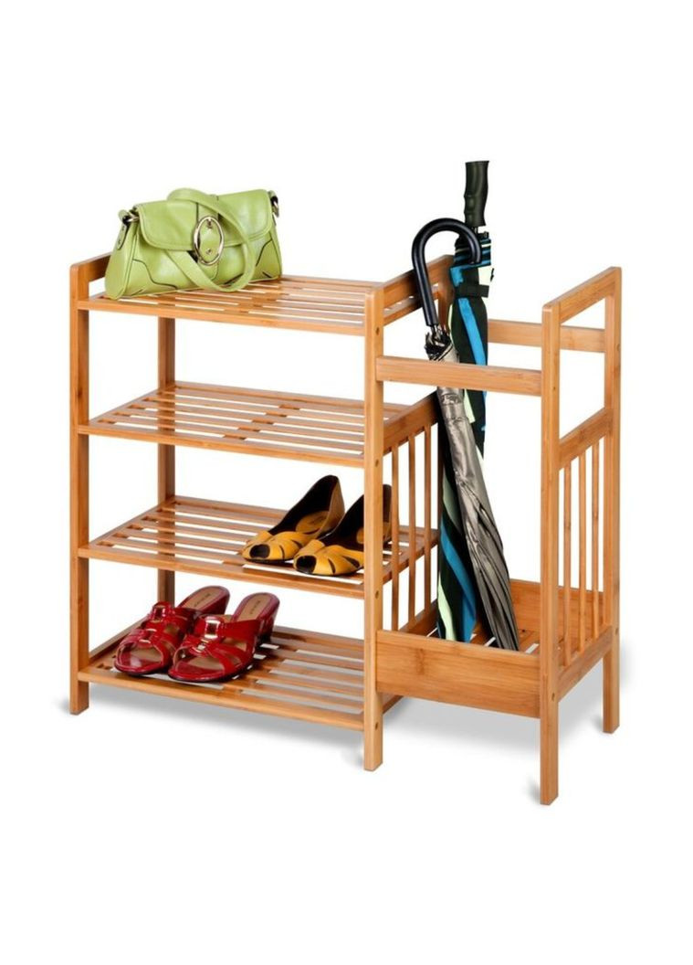Бамбукова полиця AVENUE для взуття з підставкою для парасольок Chomik (301865556)
