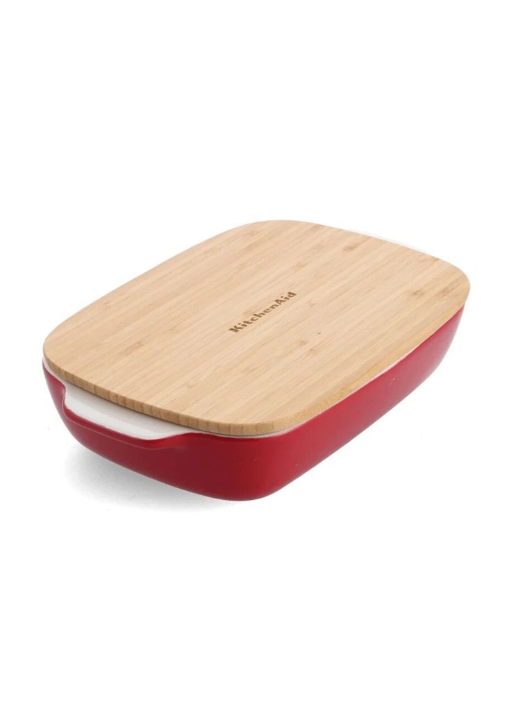 Форма для випікання (m358819) KitchenAid з кришкою керамогранітна 1,9 л Червона (366565090)