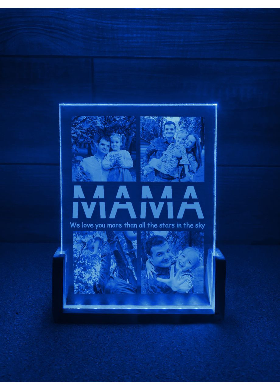 Нічник з 4 фото і написом Мама Creative (356122160)