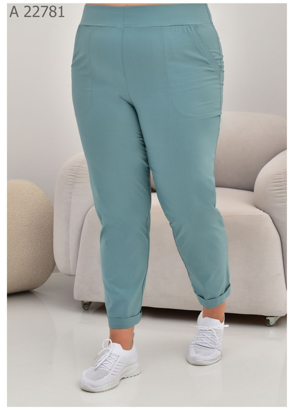 Жіночі літні штани великого розміру SK (329305889)