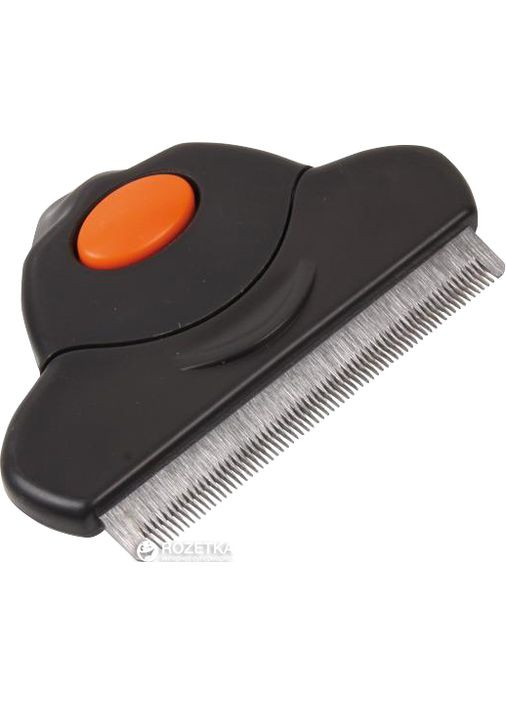 Расческа-триммер для собак для удаления подшерстка 8 х 14 см Черно-серый (4011905241739) Trixie (279566302)