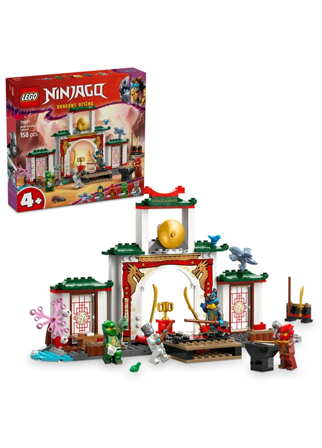 Конструктор NINJAGO Храм ниндзя Спин-джитсу 158 деталей (71831) Lego (331296726)