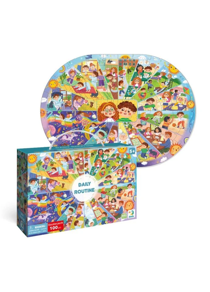 Детский Виммельпазл "Распорядок Дня" Toys 300619, 100 Элементов Seli Dodo (394386776)