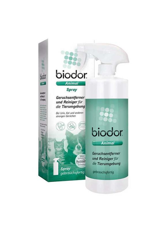 Спрей Биодор с глубоким проникающим эффектом для устранения пятен и запахов от животных Biodor 750 мл (4019181023254) Livisto (327054252)